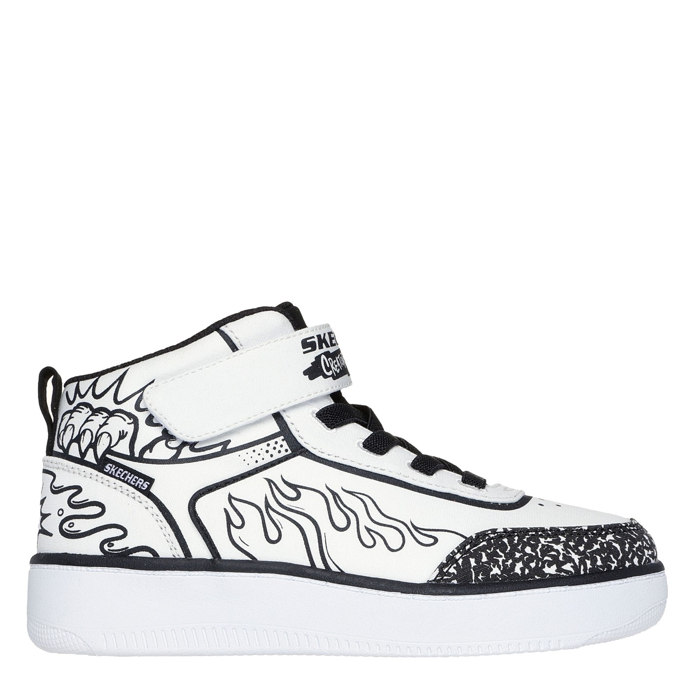 Tenisky Skechers White 3899156 High Top Gore & Strap Sneaker Low-Top Trainers Unisex Kids - 3