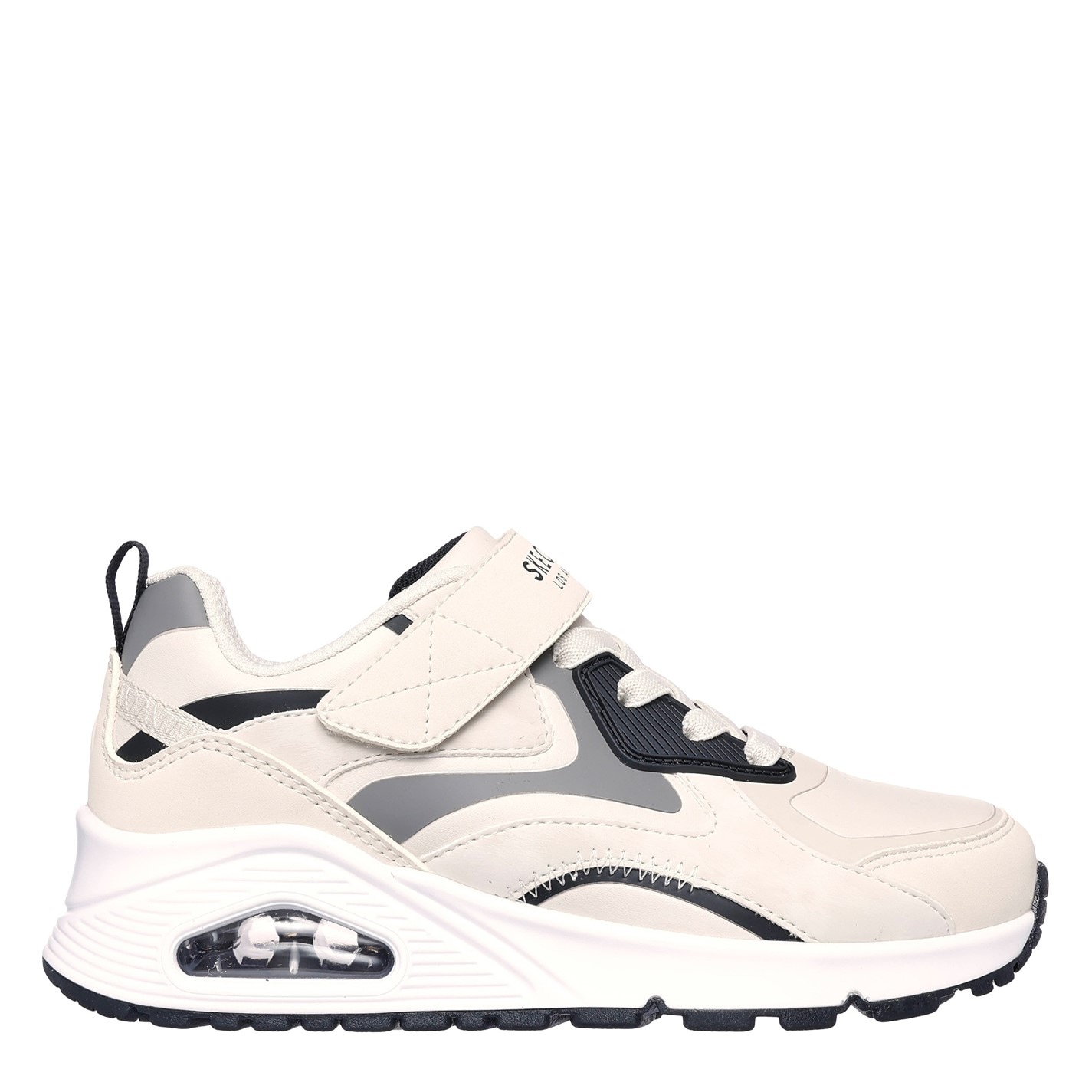 Tenisky Skechers Natural 1989492 Gore & Strap Sneaker W Overlays Low-Top Trainers Unisex Kids - 2