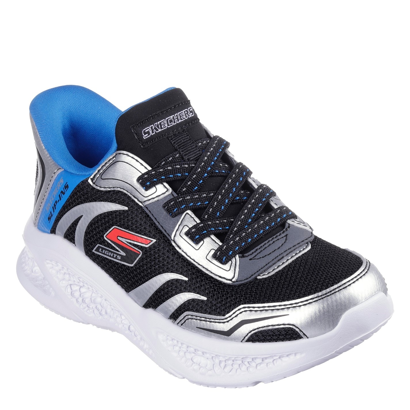 Tenisky Skechers Silver 439121 Lighted Slip-Ins Sneaker W Air-Cool Slip On Trainers Unisex Kids - 1