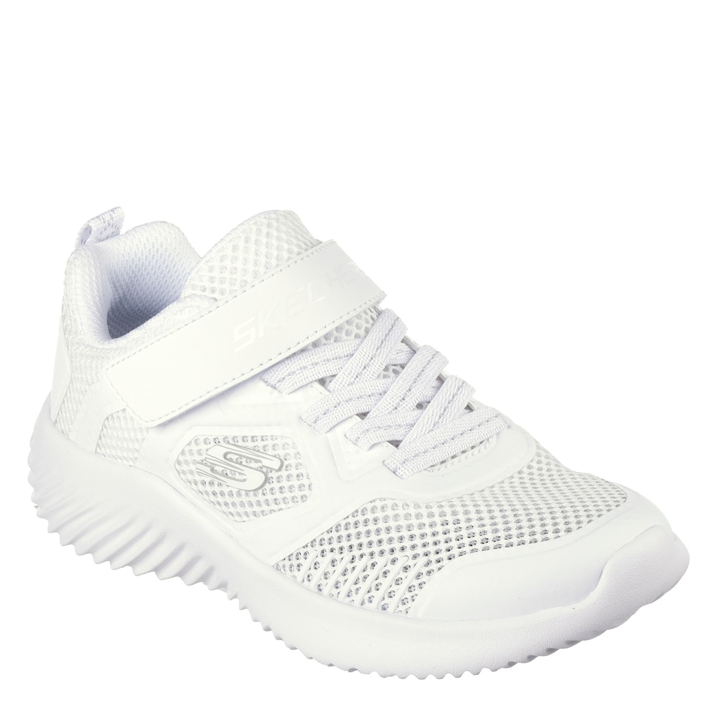 Tenisky Skechers White 7237407 Unisex Kids' Bounder Slip On Trainers - 1