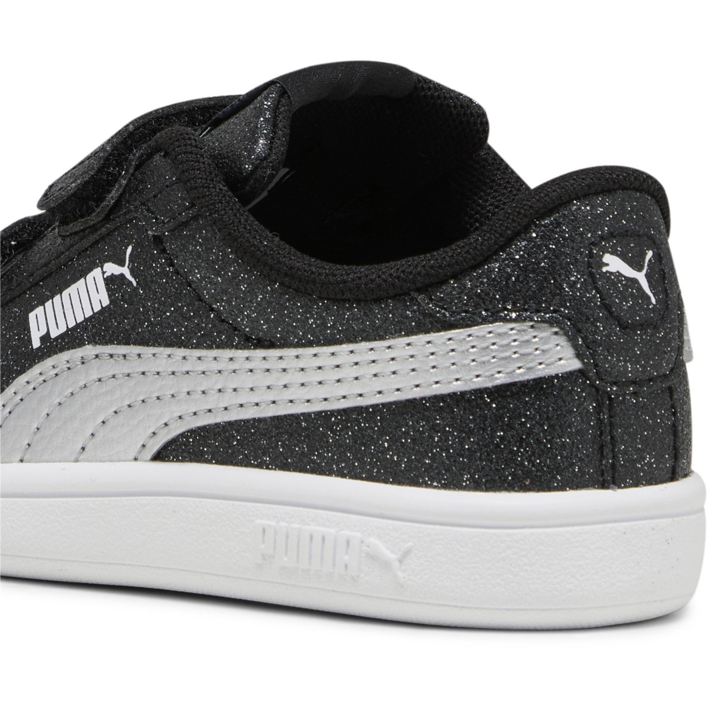 Tenisky Puma Black 4500611 Smash 3.0 Glitz Glam V Infant Girl Trainers - 5