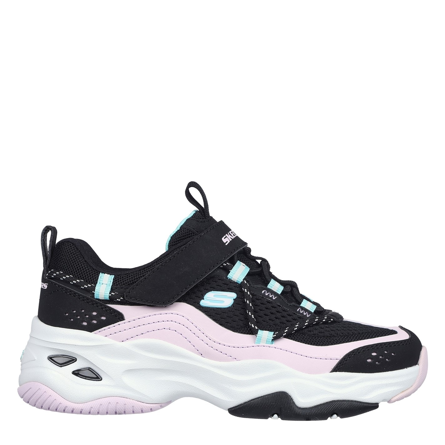 Tenisky Skechers Black 4435120 Unisex Kids' DLites4 Classic Low-Top Trainers - 3