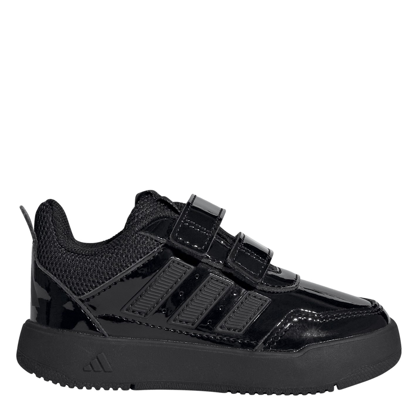 Tenisky adidas Black Patent 4009592 Tensaur Hook and Loop Shoes Infant Girls - 1
