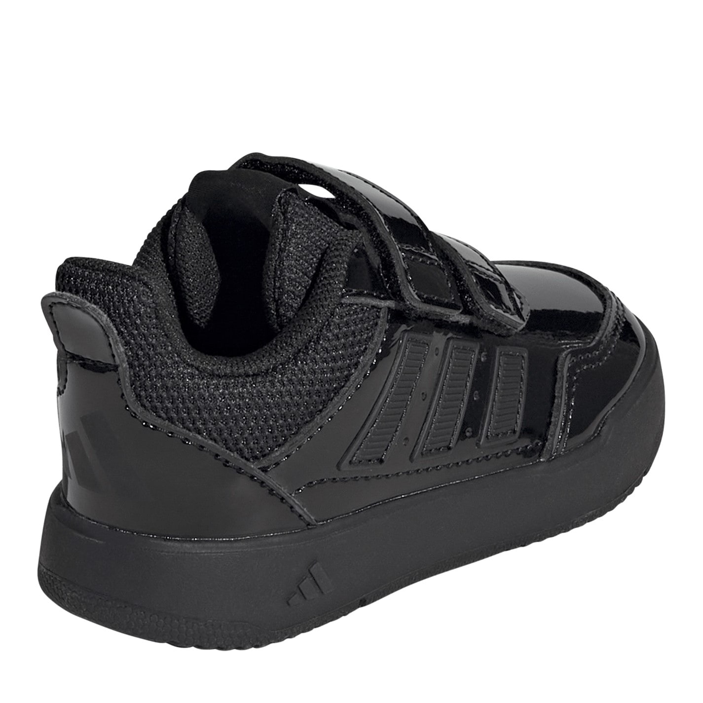 Tenisky adidas Black Patent 4009592 Tensaur Hook and Loop Shoes Infant Girls - 4