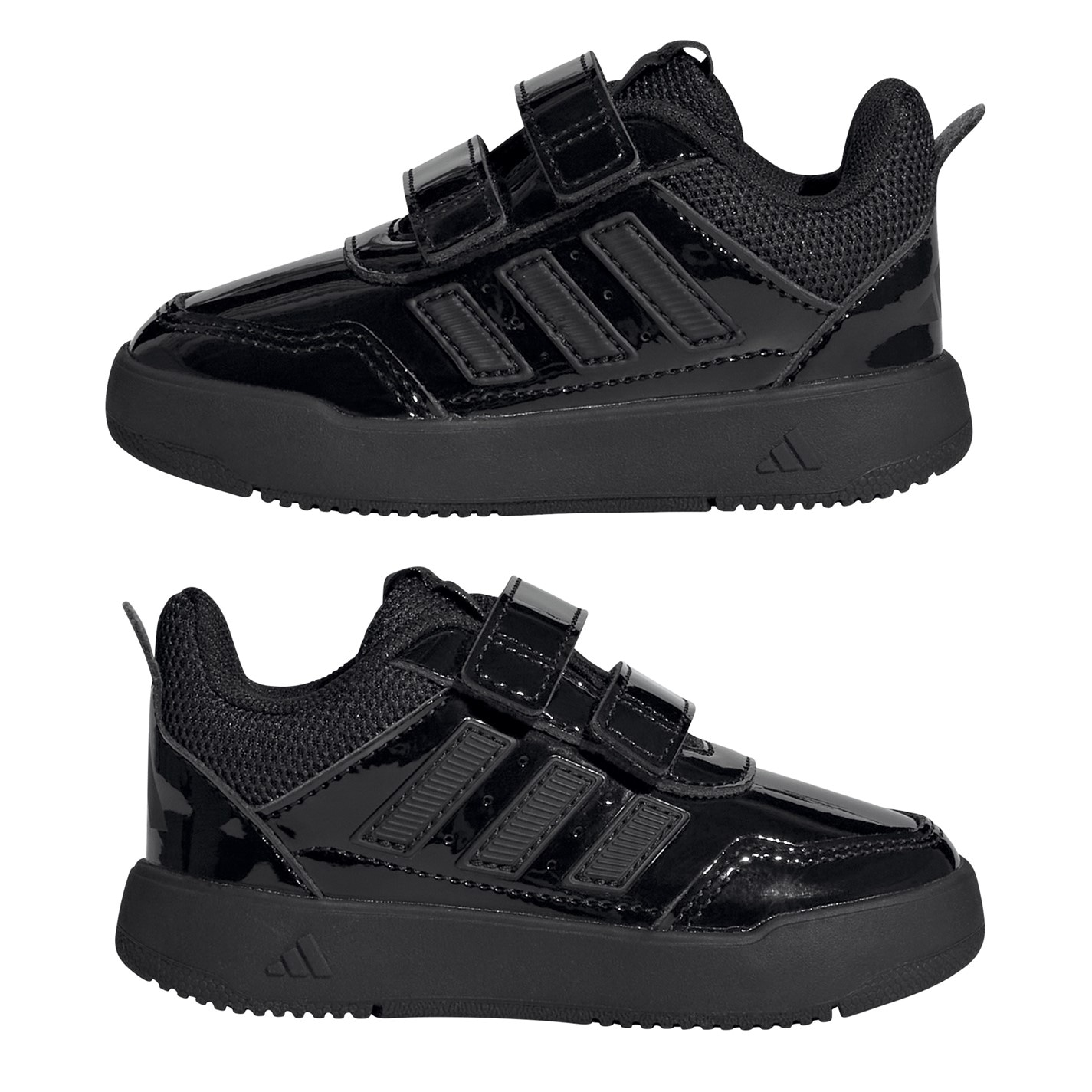 Tenisky adidas Black Patent 4009592 Tensaur Hook and Loop Shoes Infant Girls - 9