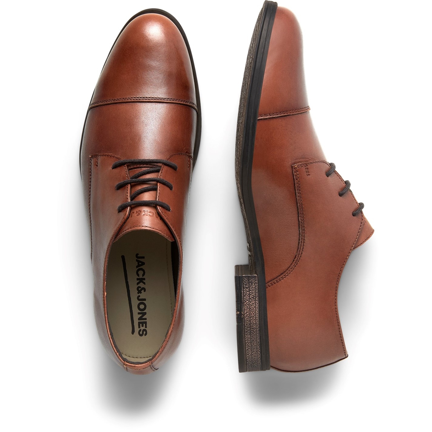 Jack and Jones Raymond Leather Shoe Mens - 5