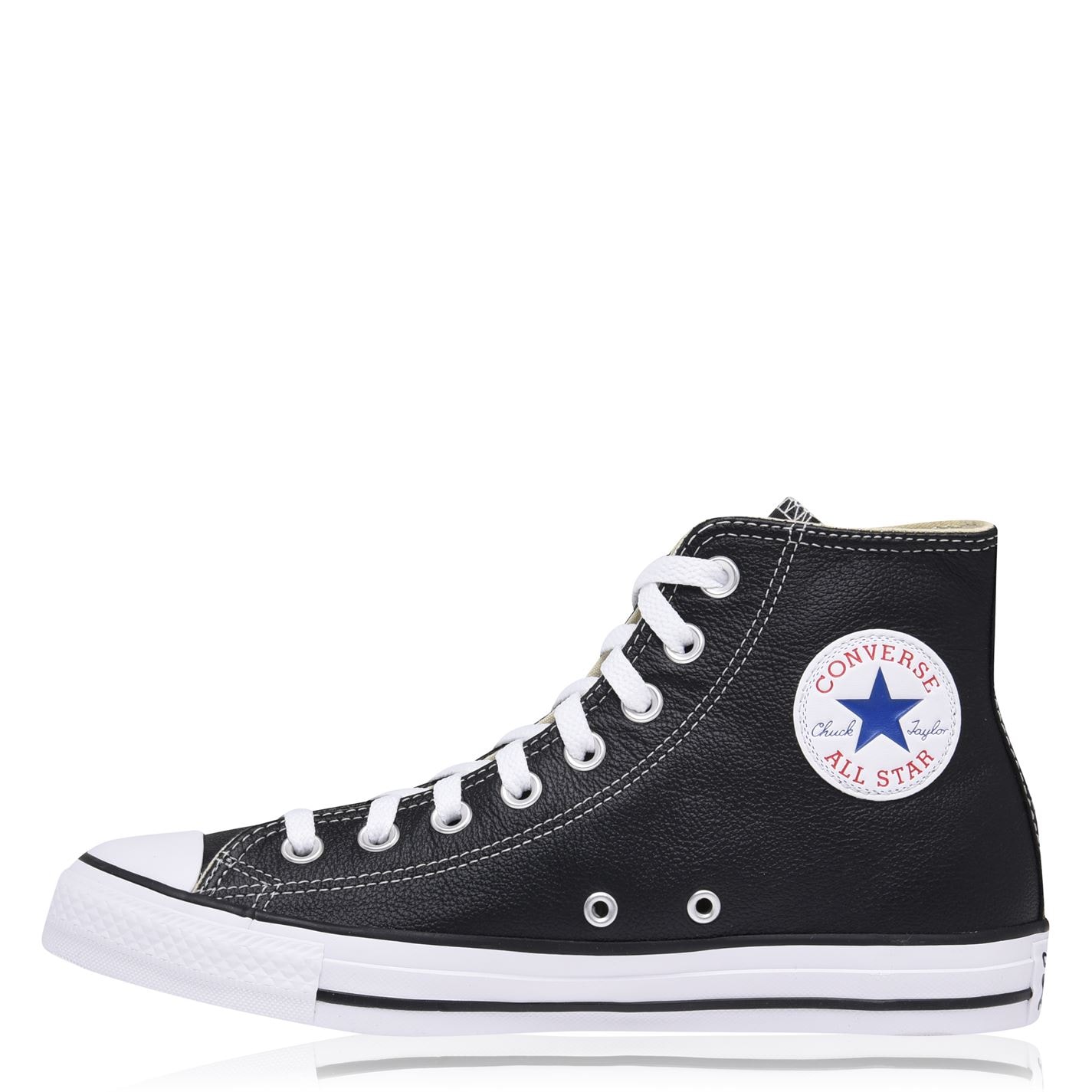Converse All Star Leather Hi Top Trainers - 2