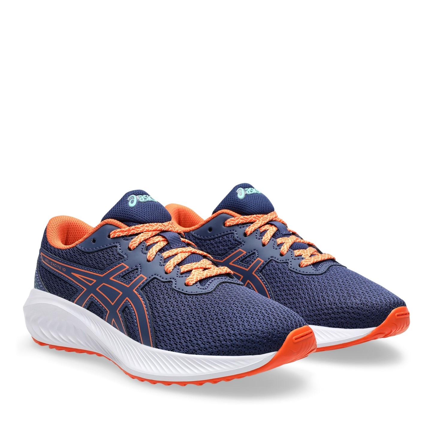 Boty Asics Blue 473235 Gel Excite 10 Grade School Running Shoes Juniors - 4