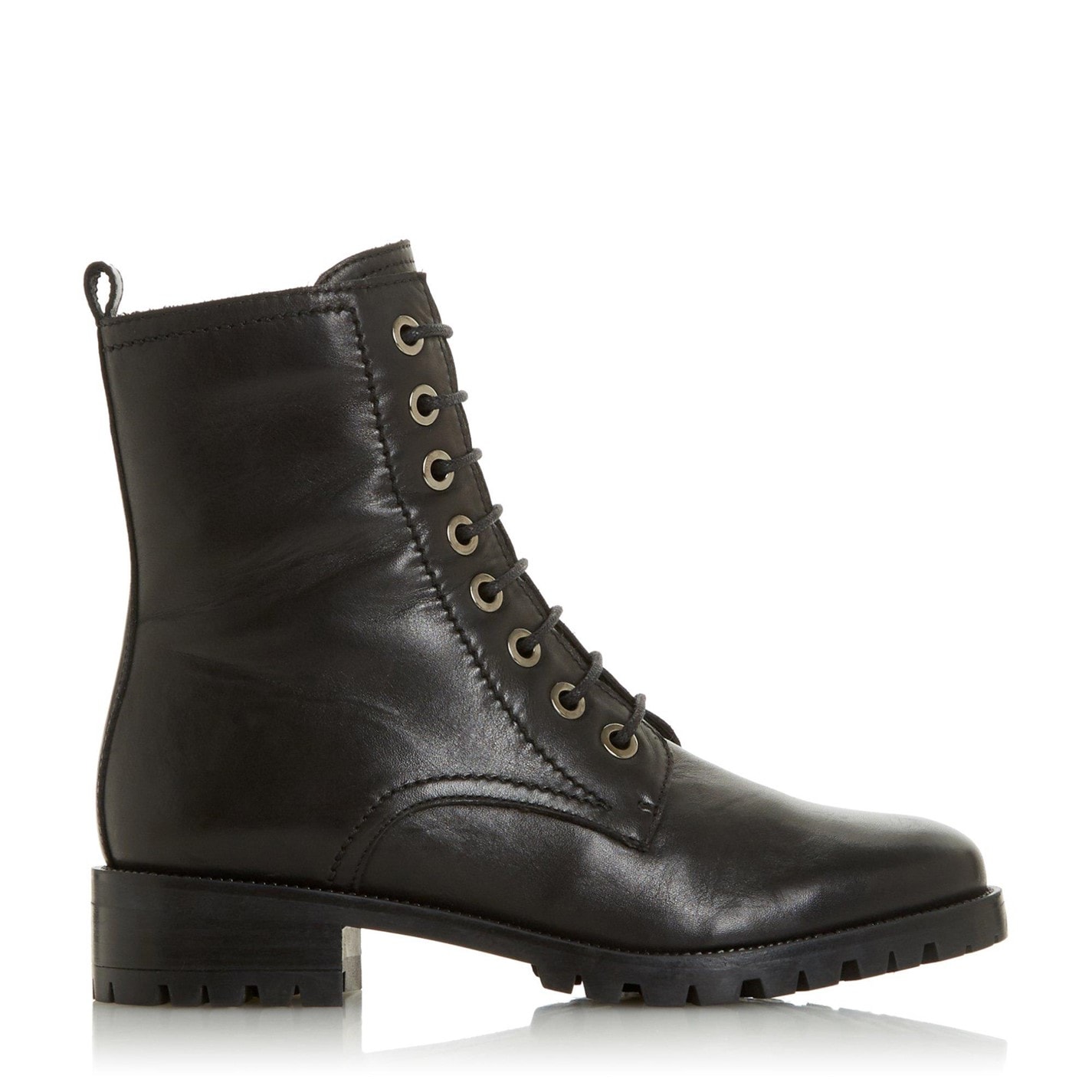 Kozačky Dune London Black Lth 484 9419104