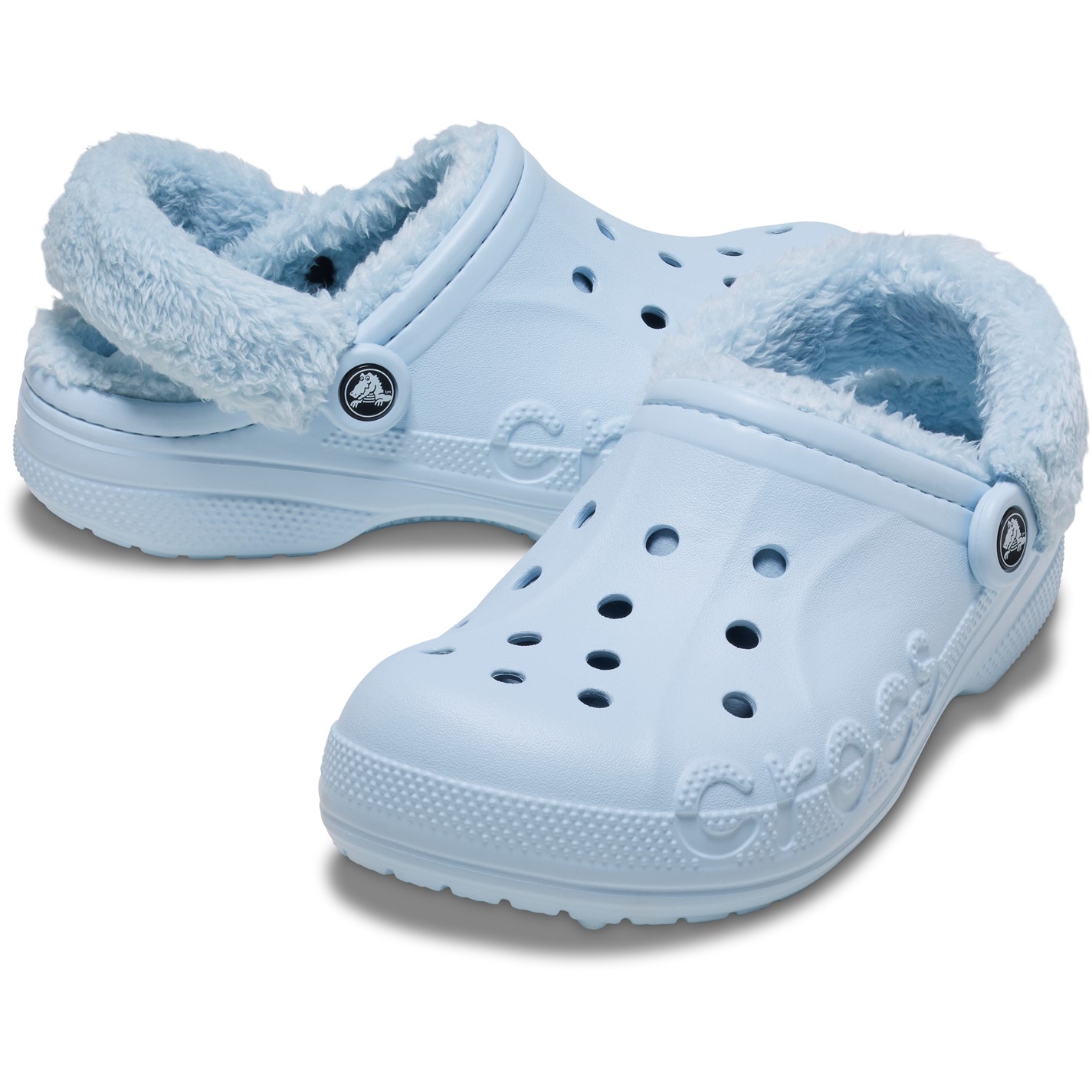 Crocs Baya Lined Fuzz-Strap Clogs Womens - 2