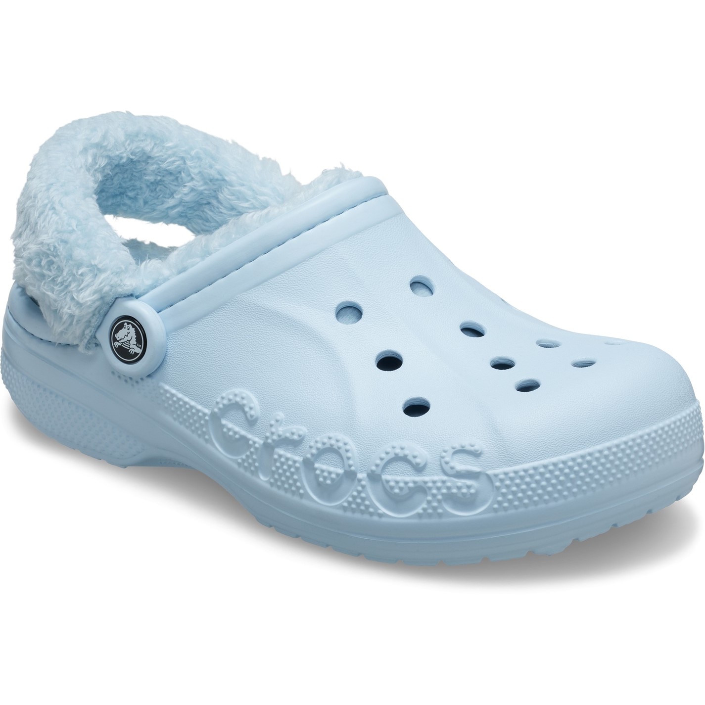 Crocs Baya Lined Fuzz-Strap Clogs Womens - 5