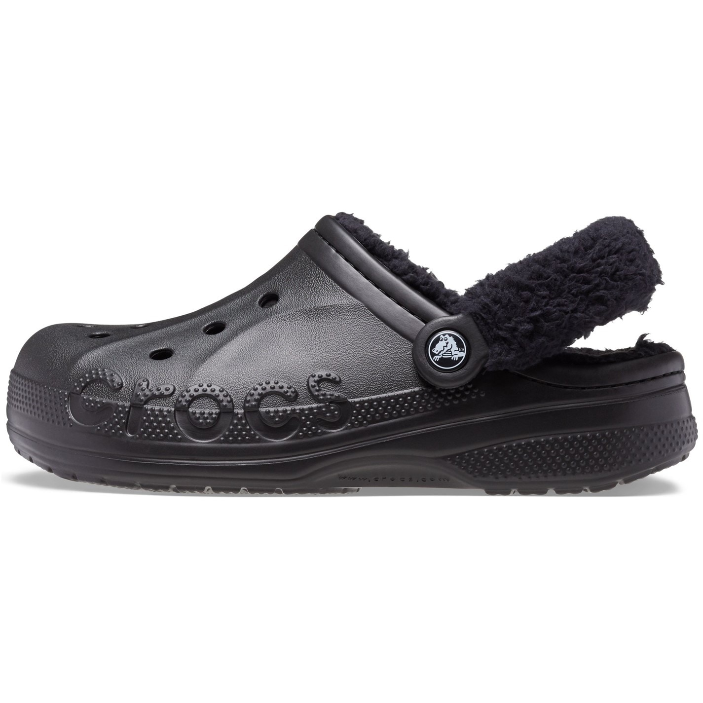 Crocs Baya Lined Fuzz-Strap Clogs Womens - 2