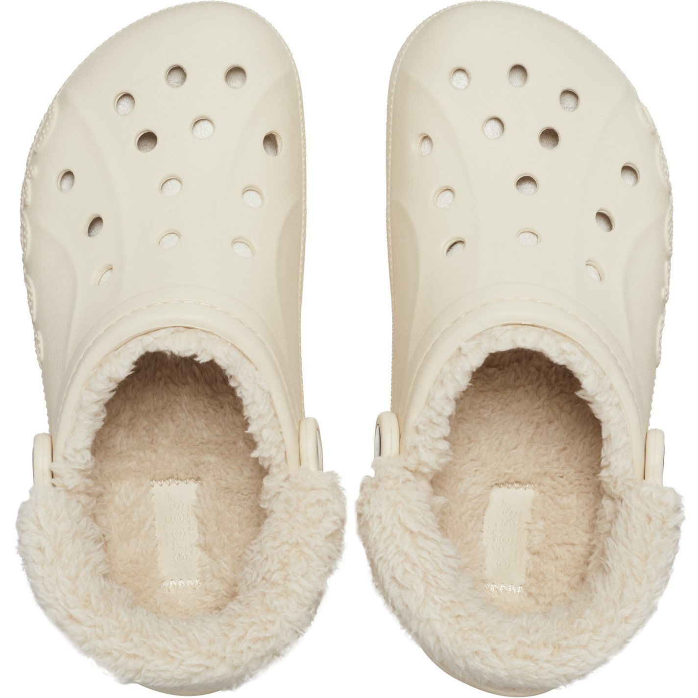 Crocs Baya Lined Fuzz-Strap Clogs Womens - 4