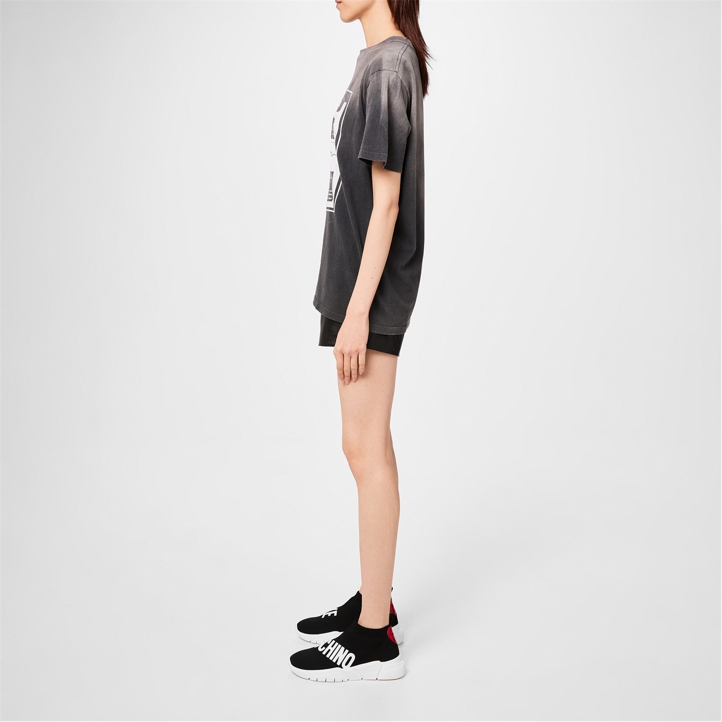 LOVE MOSCHINO Logo Strap Sock Trainers - 6