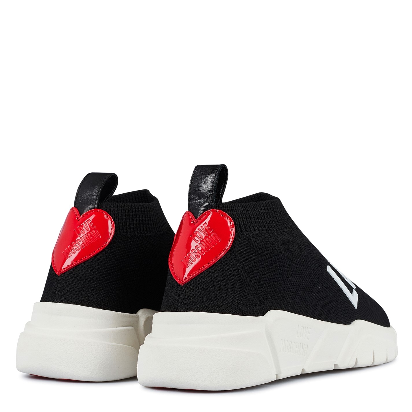 LOVE MOSCHINO Logo Strap Sock Trainers - 5