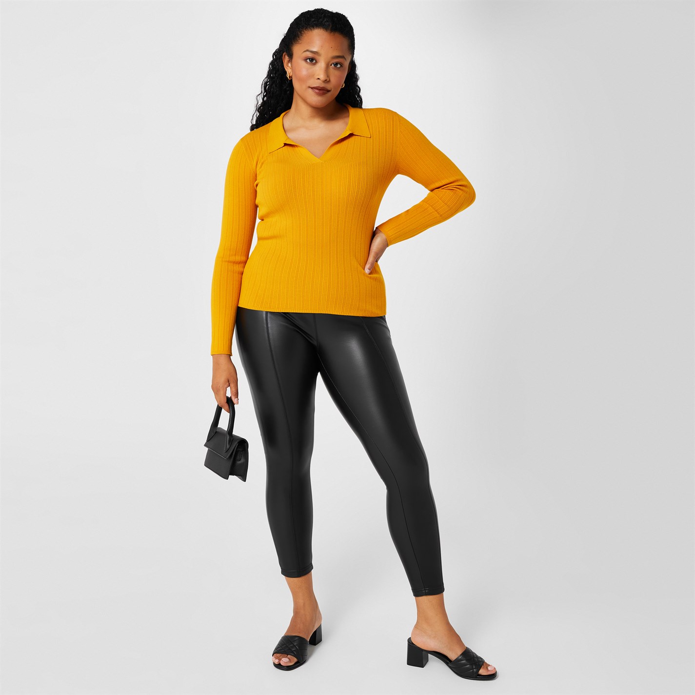 Biba Biba pu stretch legging - 4