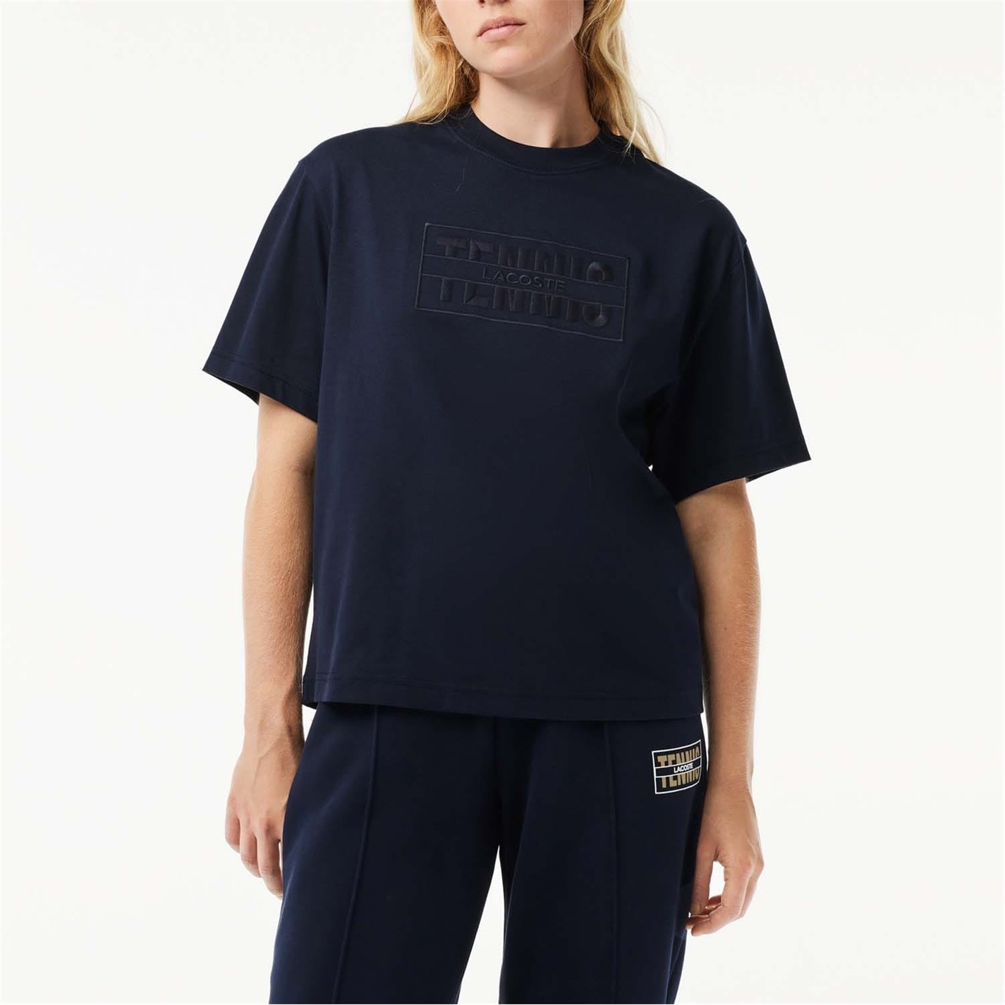 Lacoste Oversized Cotton Tennis Embroidery T-Shirt - 2