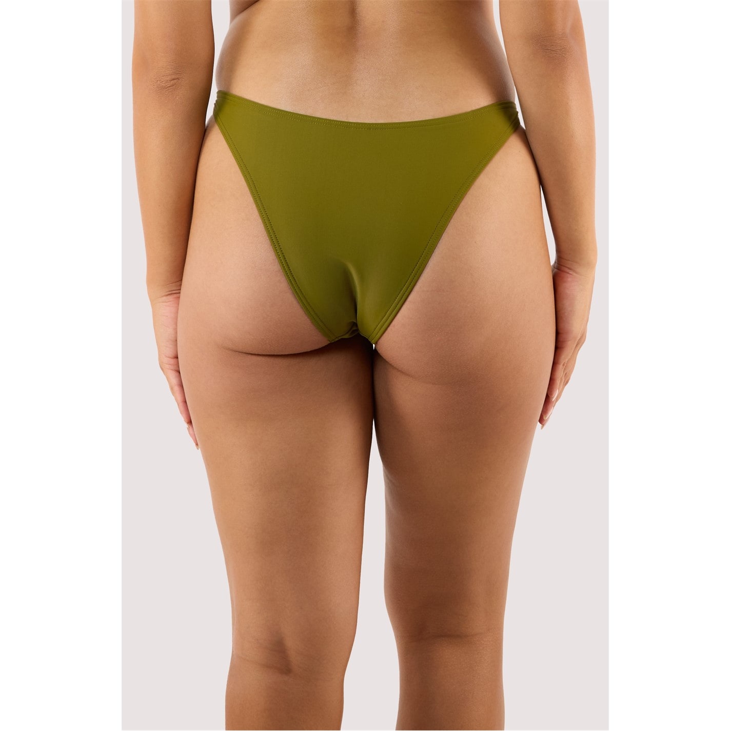 Wolf and Whistle Kalahari Khaki Bikini Brief with Gold Ring - 2