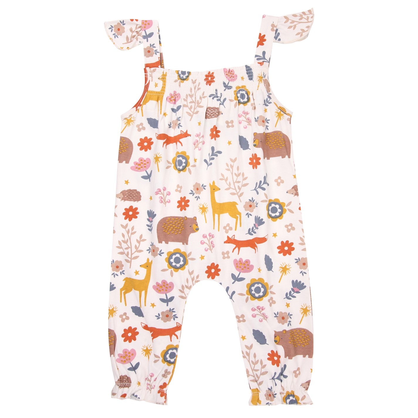 Lilly and Sid & Sid Multicoloured Animal Forest Print Romper - 2