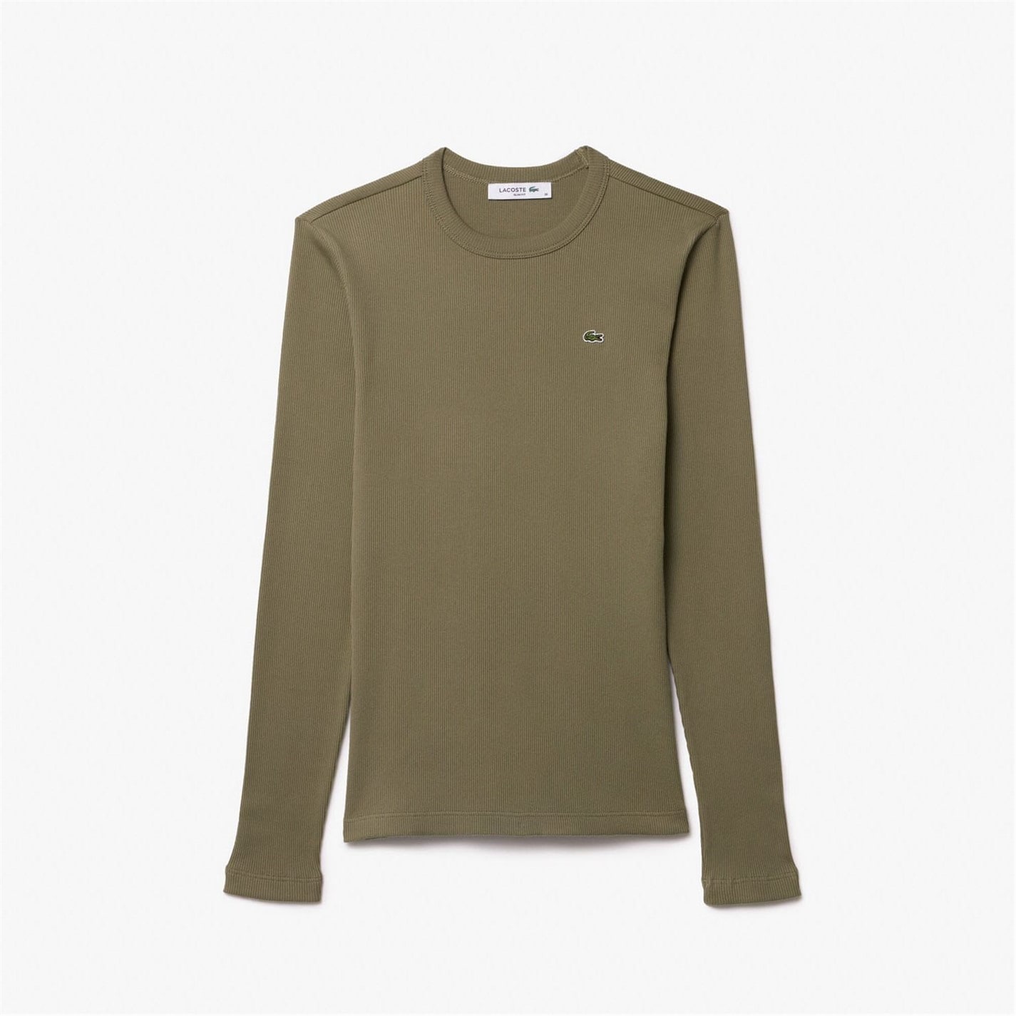 Lacoste Slim Fit Ribbed Cotton T-Shirt - 4