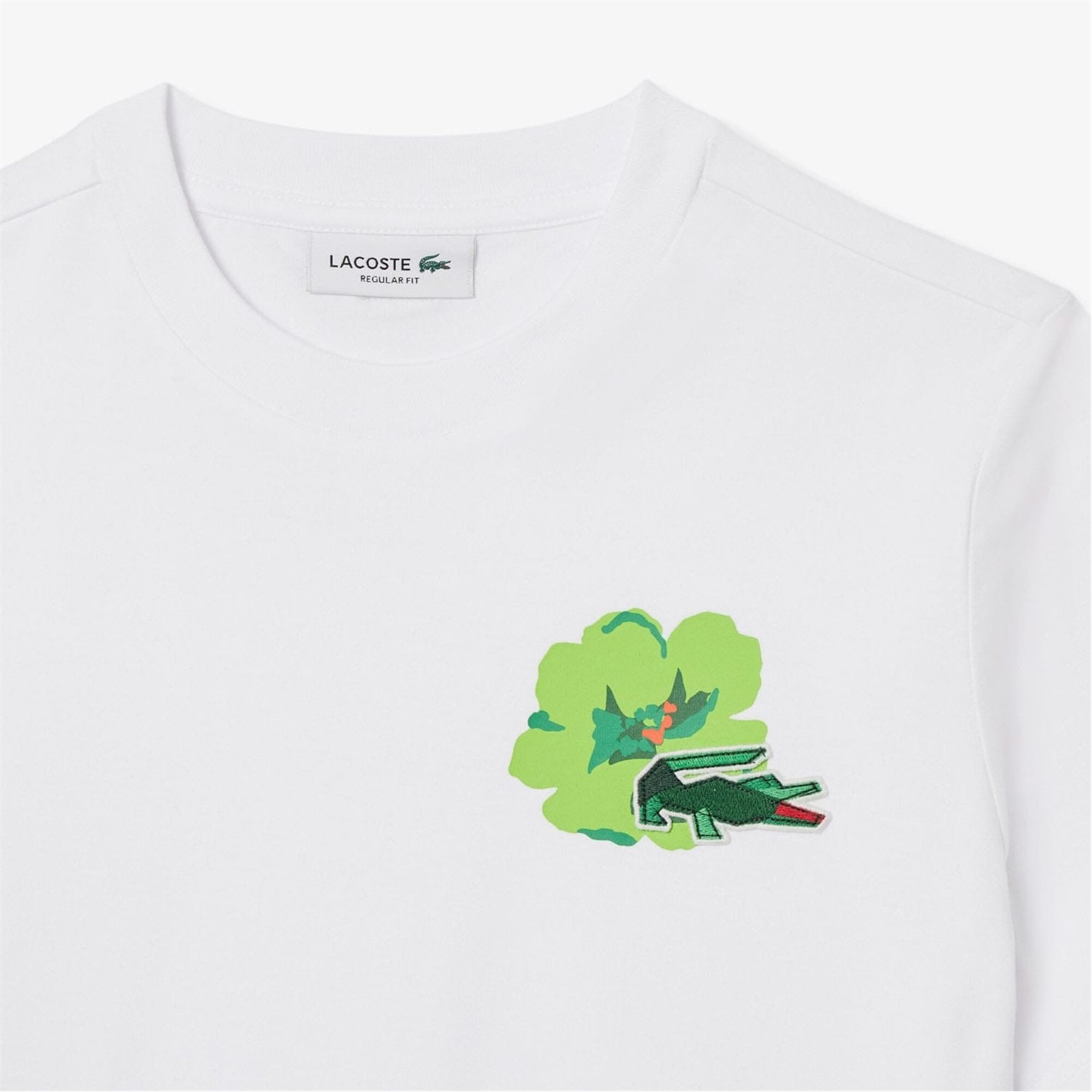 Lacoste Floral Print Cotton T-Shirt - 5