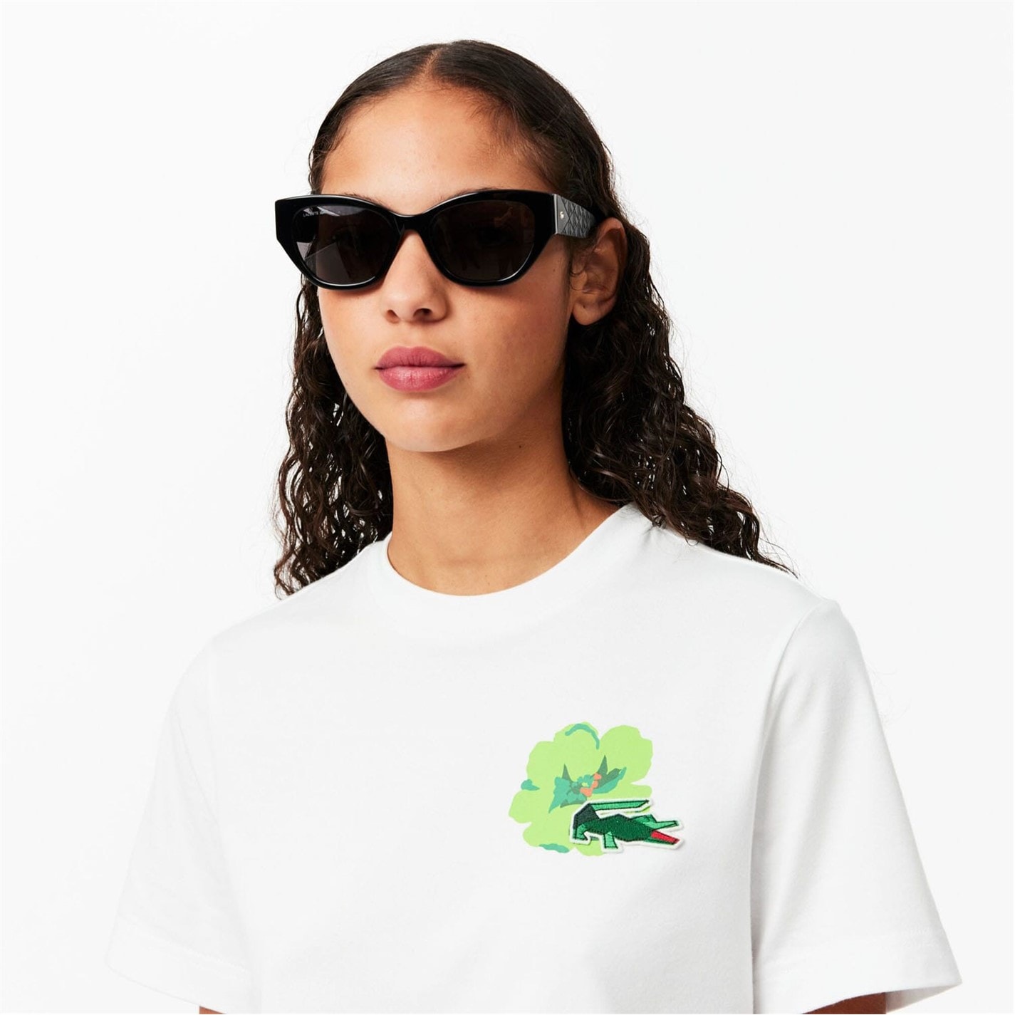 Lacoste Floral Print Cotton T-Shirt - 7