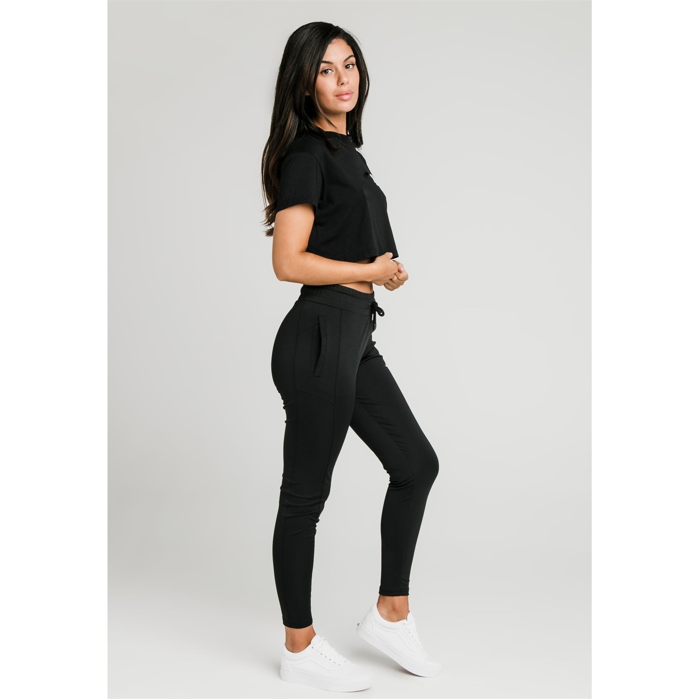 SikSilk Essentials Retro Box-Fit Cropped T-Shirt - 3