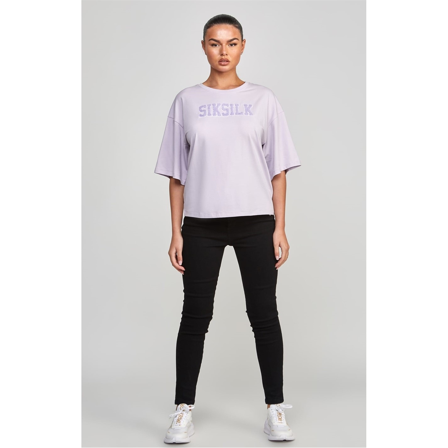 SikSilk Varsity Logo Cropped T-Shirt - 3