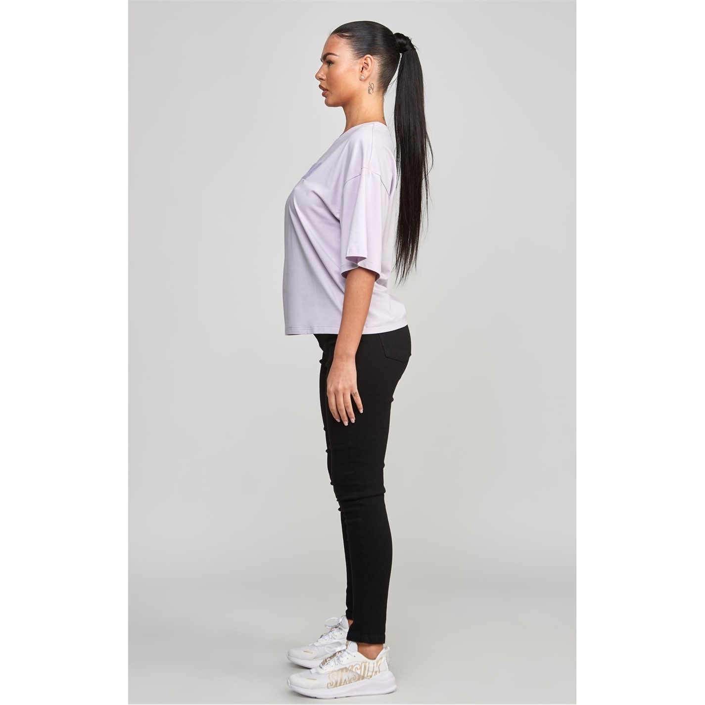 SikSilk Varsity Logo Cropped T-Shirt - 4