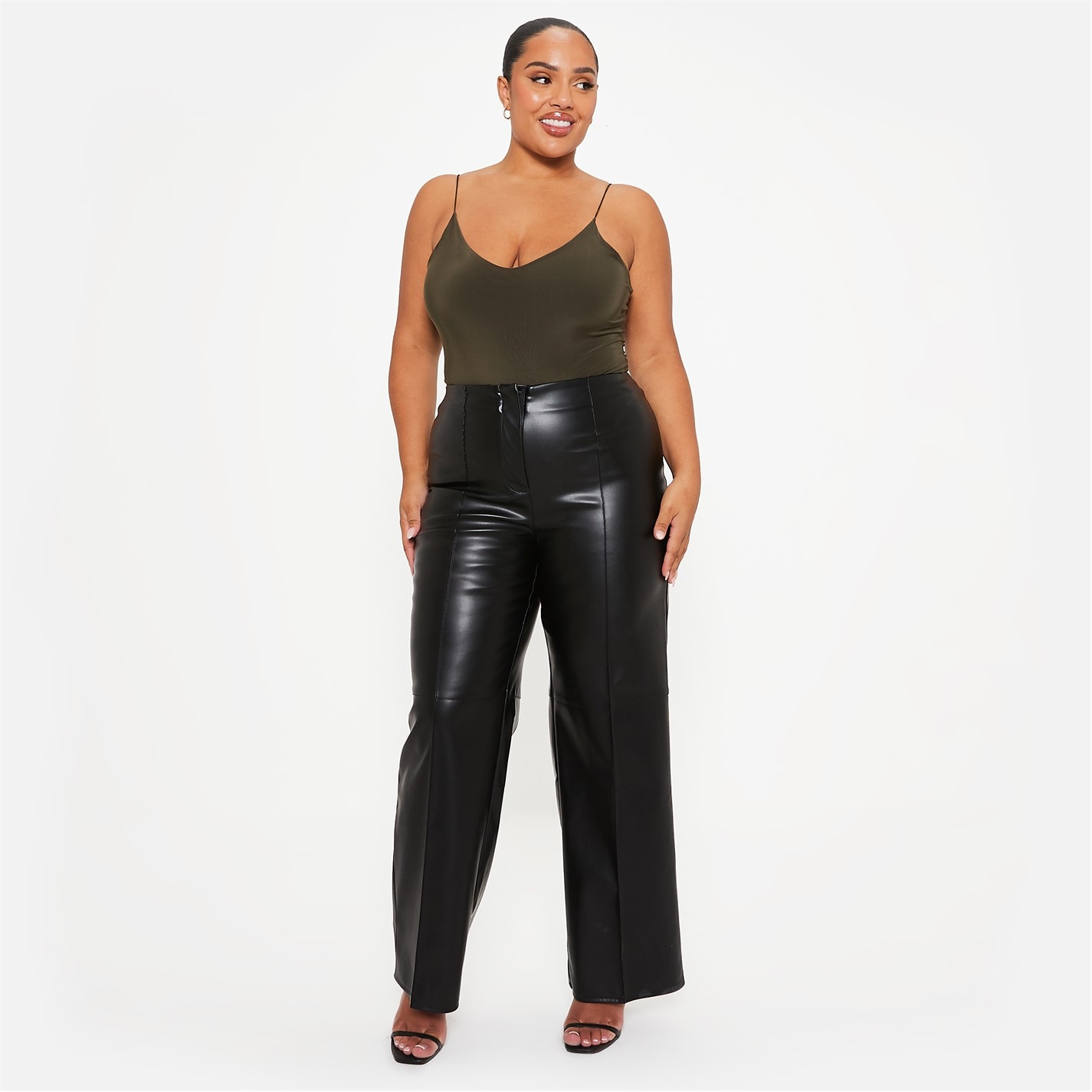 I Saw It First Double Layered Cami Slinky Bodysuit - 2