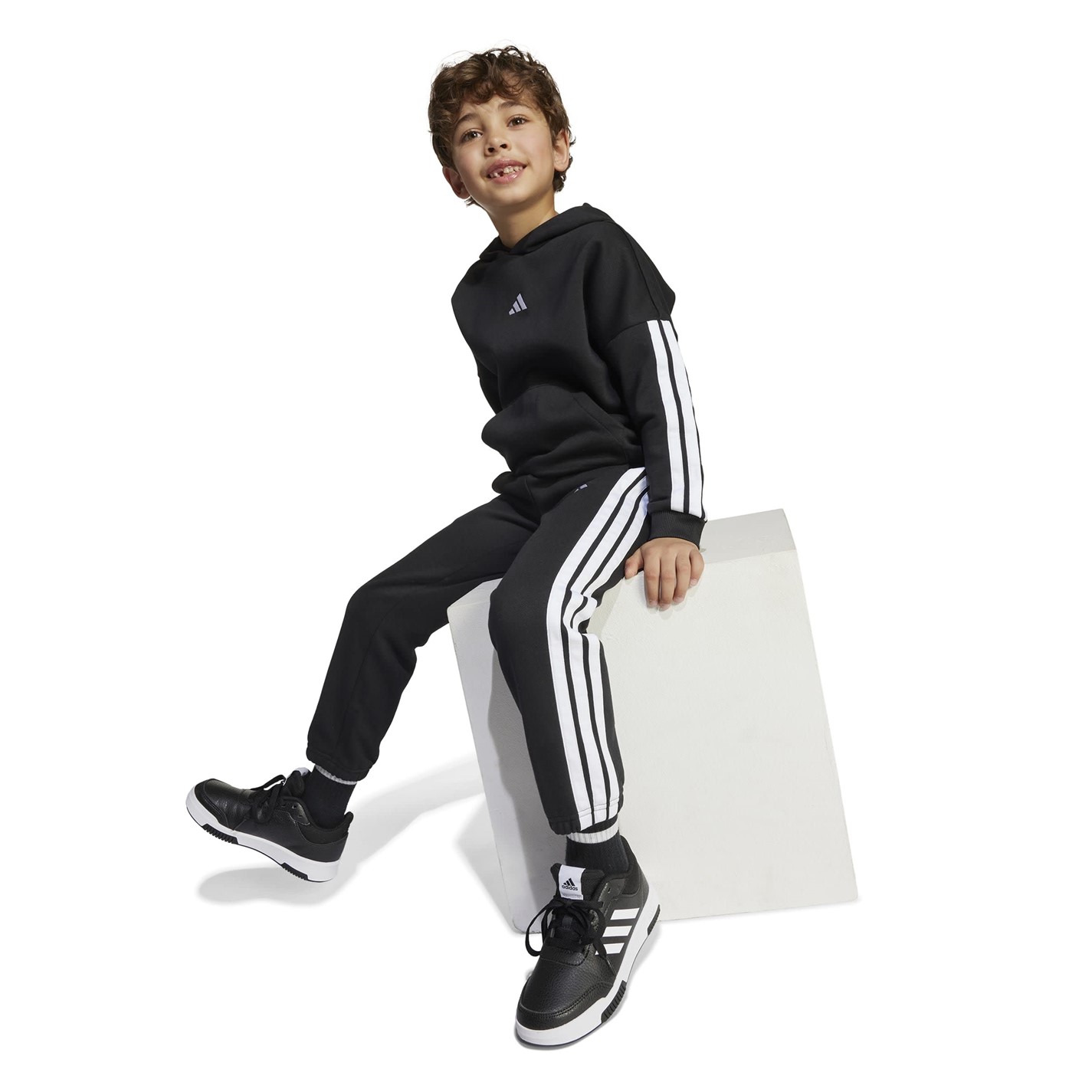 adidas 3-Stripes Essentials Fleece Tracksuit Infants - 4