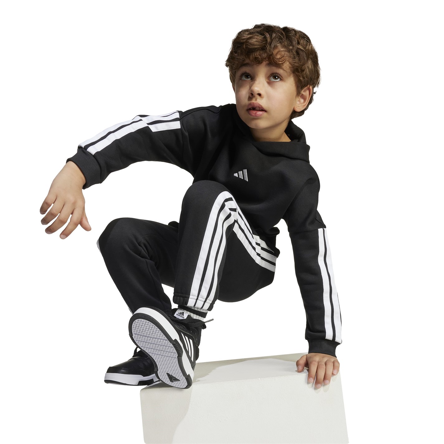 adidas 3-Stripes Essentials Fleece Tracksuit Infants - 7
