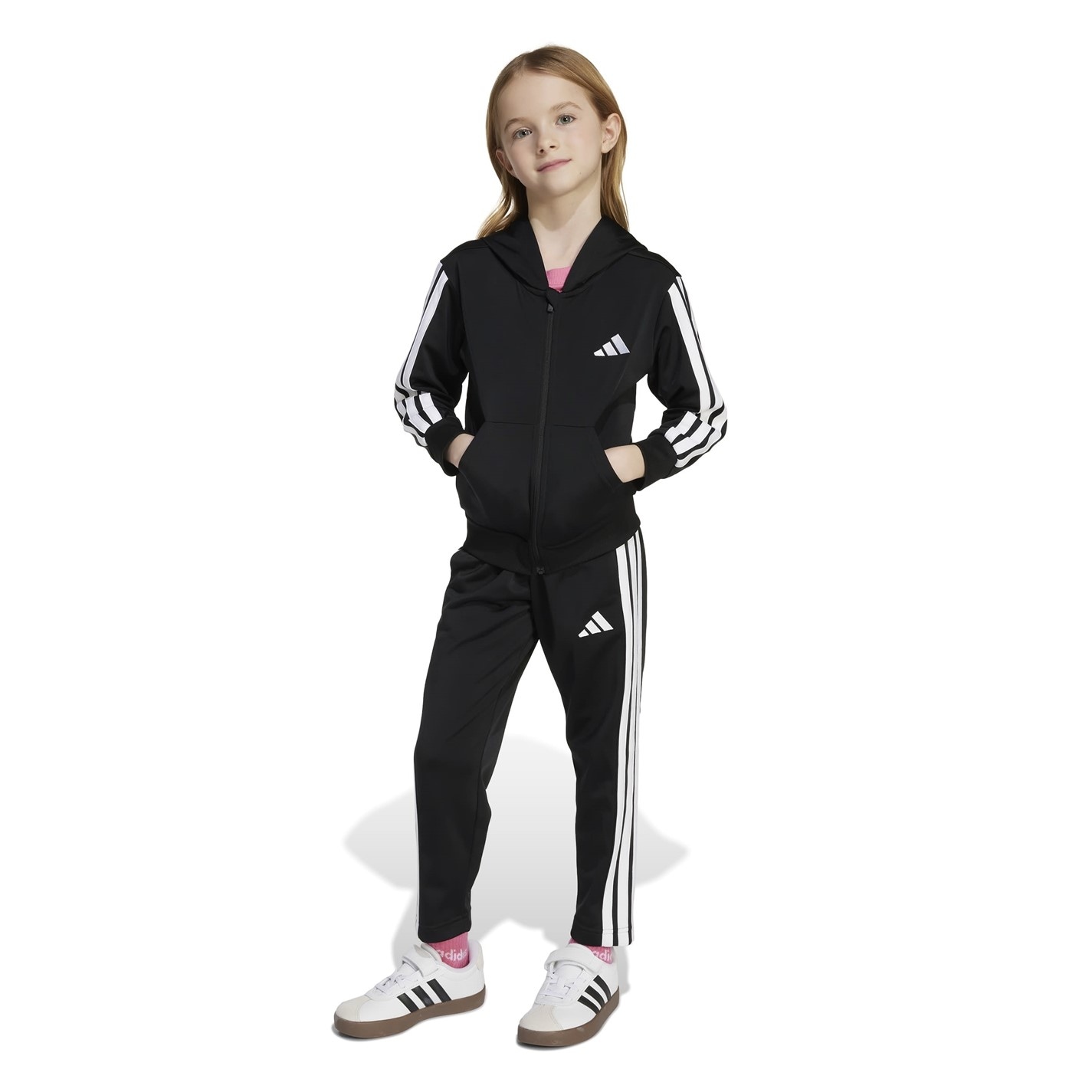 adidas Stripe Poly Tracksuit - 4