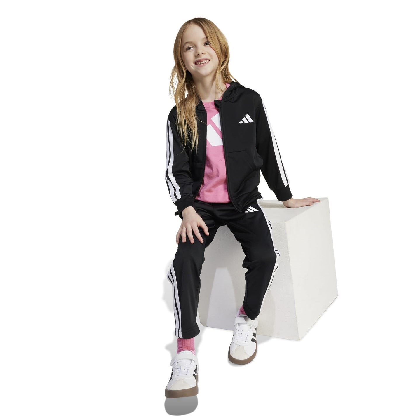 adidas Stripe Poly Tracksuit - 7