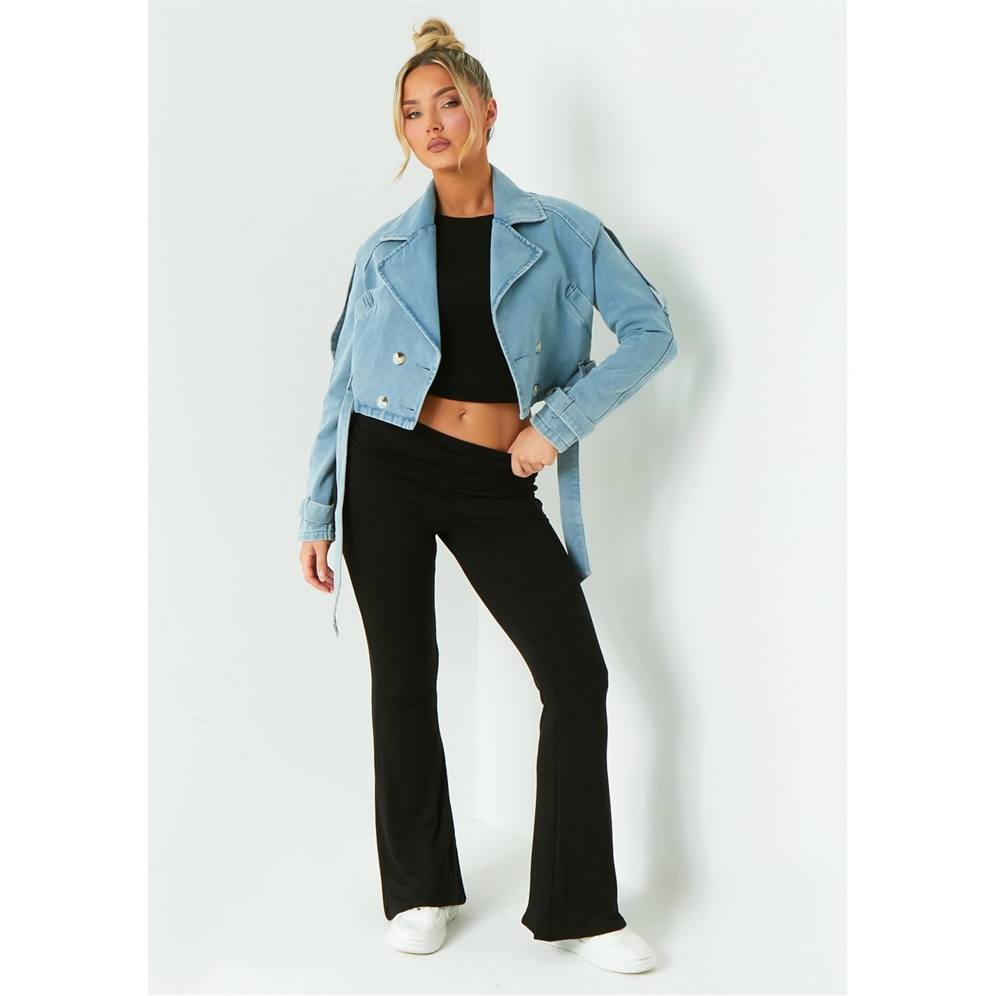 Dámska bunda Missy Empire Blue 8937805