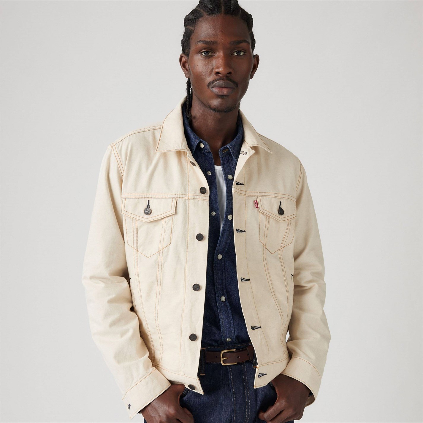 Levis Linen Trucker Jacket - 2