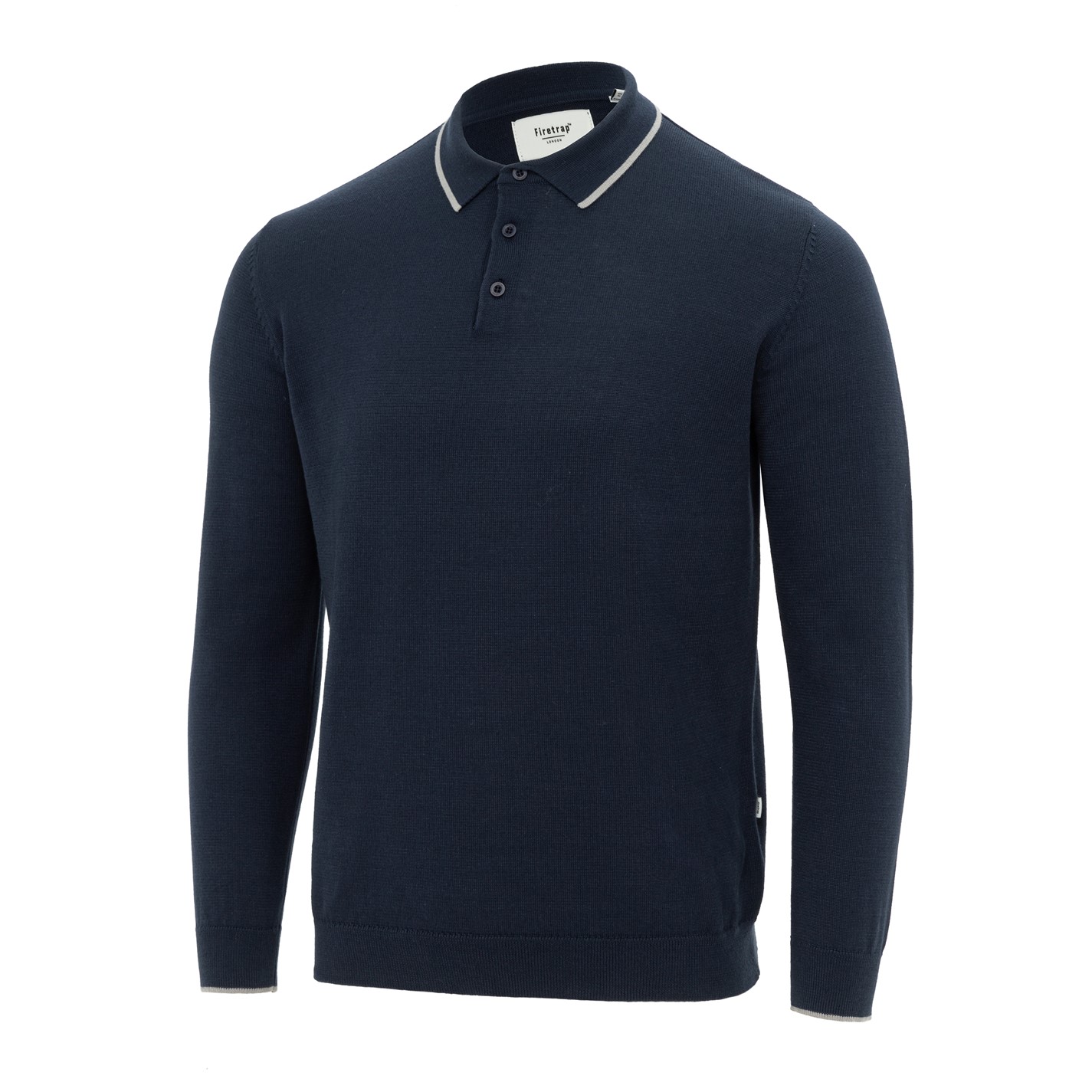 Firetrap Mens Long Sleeve Polo Jumper - 3