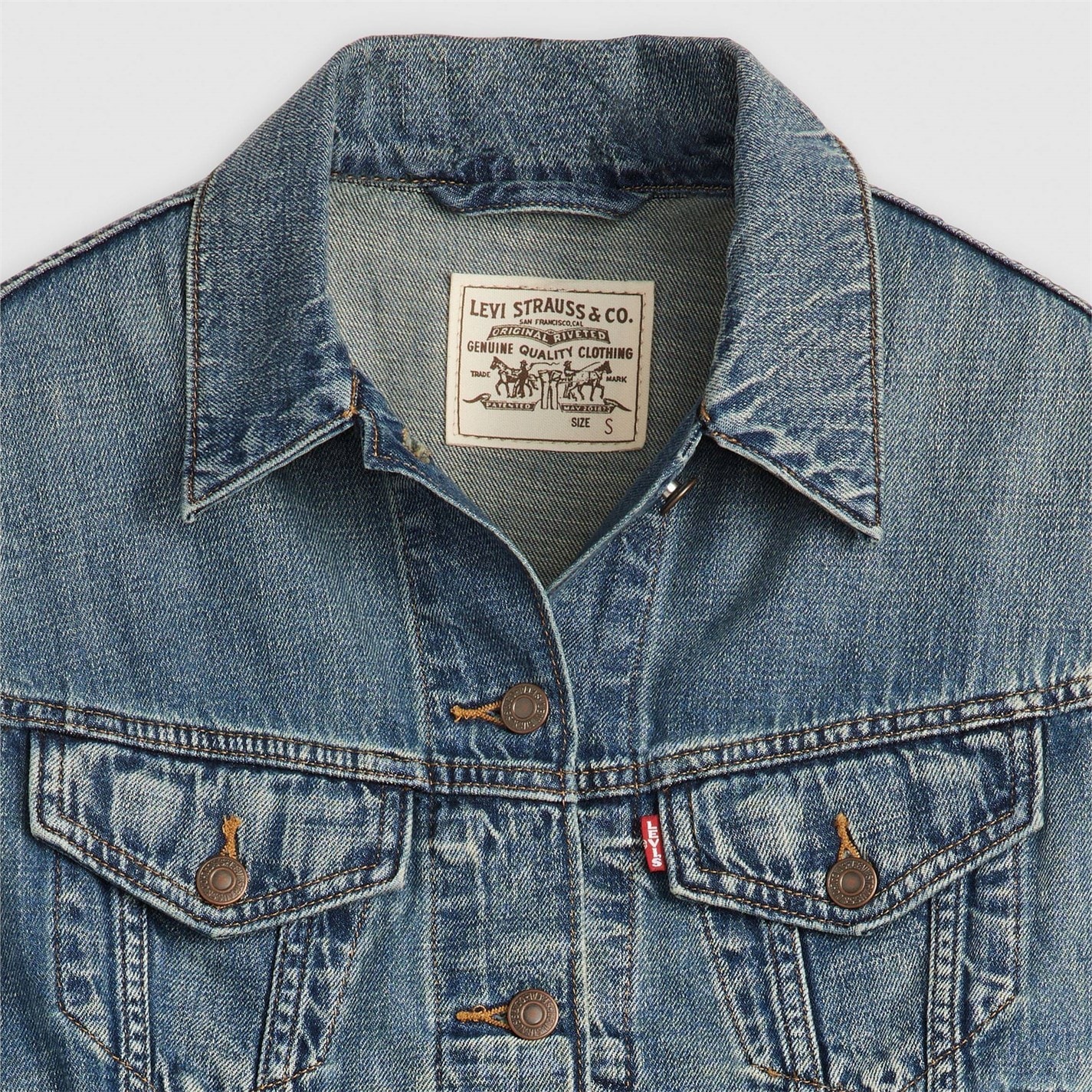 Levis Levis Shrunken 90s Vest Stop Flaxing - 6