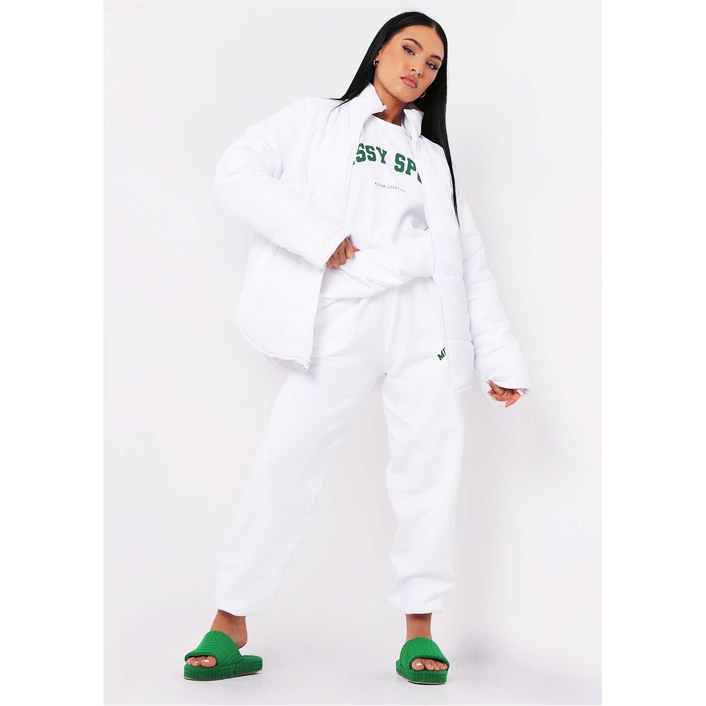 Dámska bunda Missy Empire White 9021081