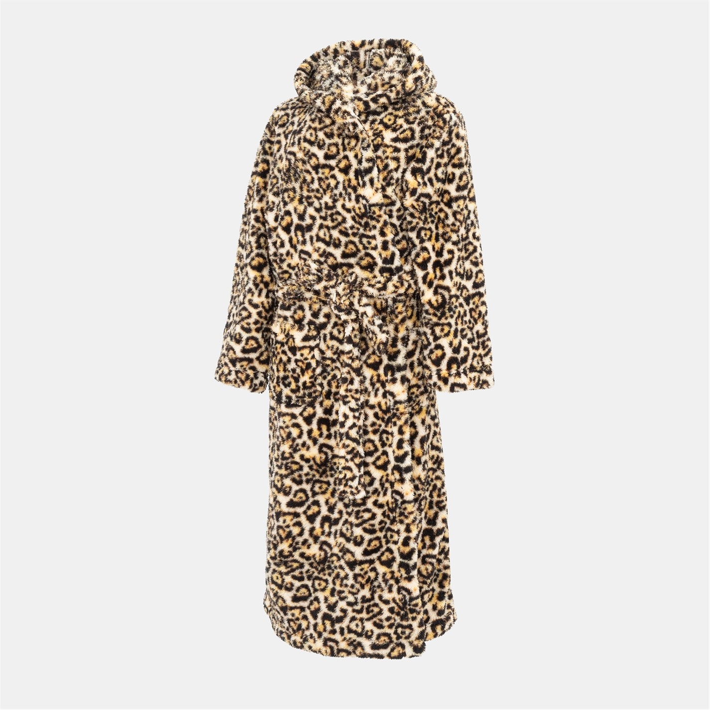 Linea Fleece Robe Leopard Pattern Women - 3