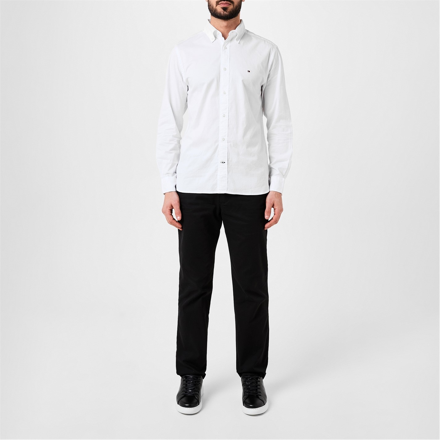 Tommy Hilfiger Core Flex Long Sleeve Poplin Shirt - 4