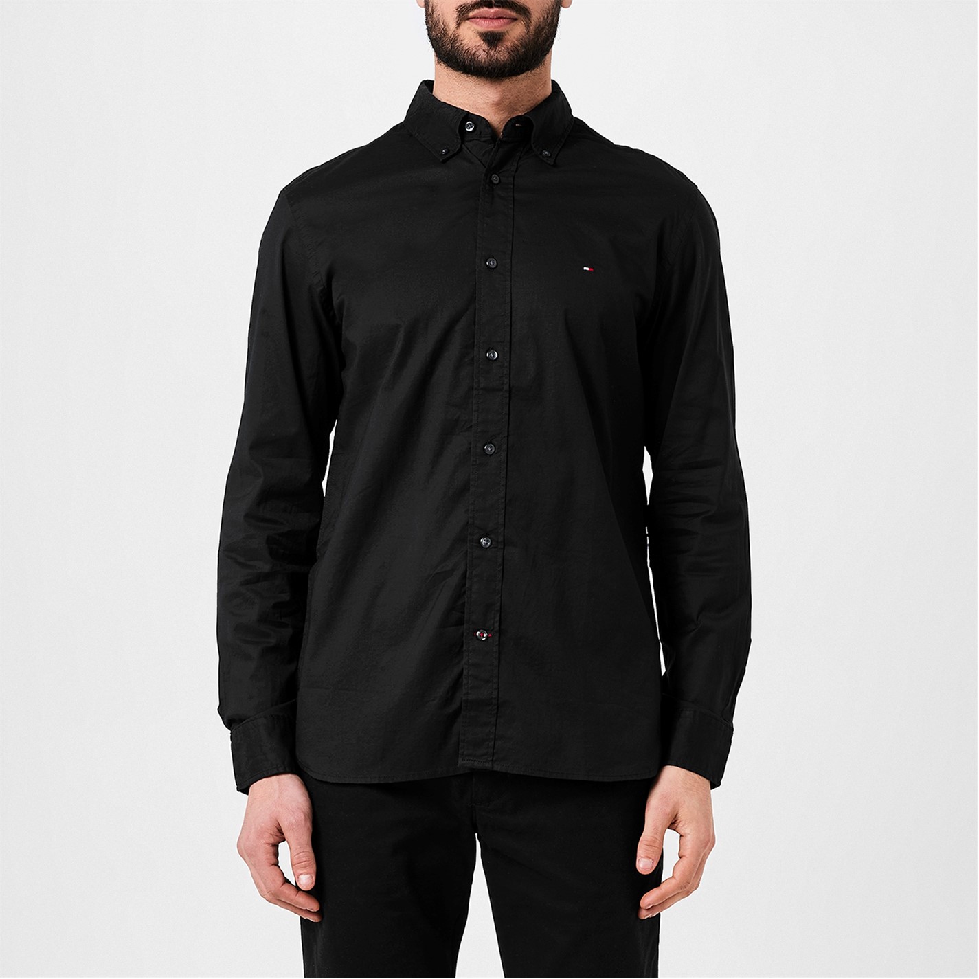 Košeľa Tommy Hilfiger Black BDS 7357566