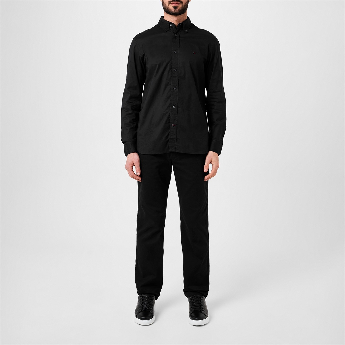 Tommy Hilfiger Core Flex Long Sleeve Poplin Shirt - 4