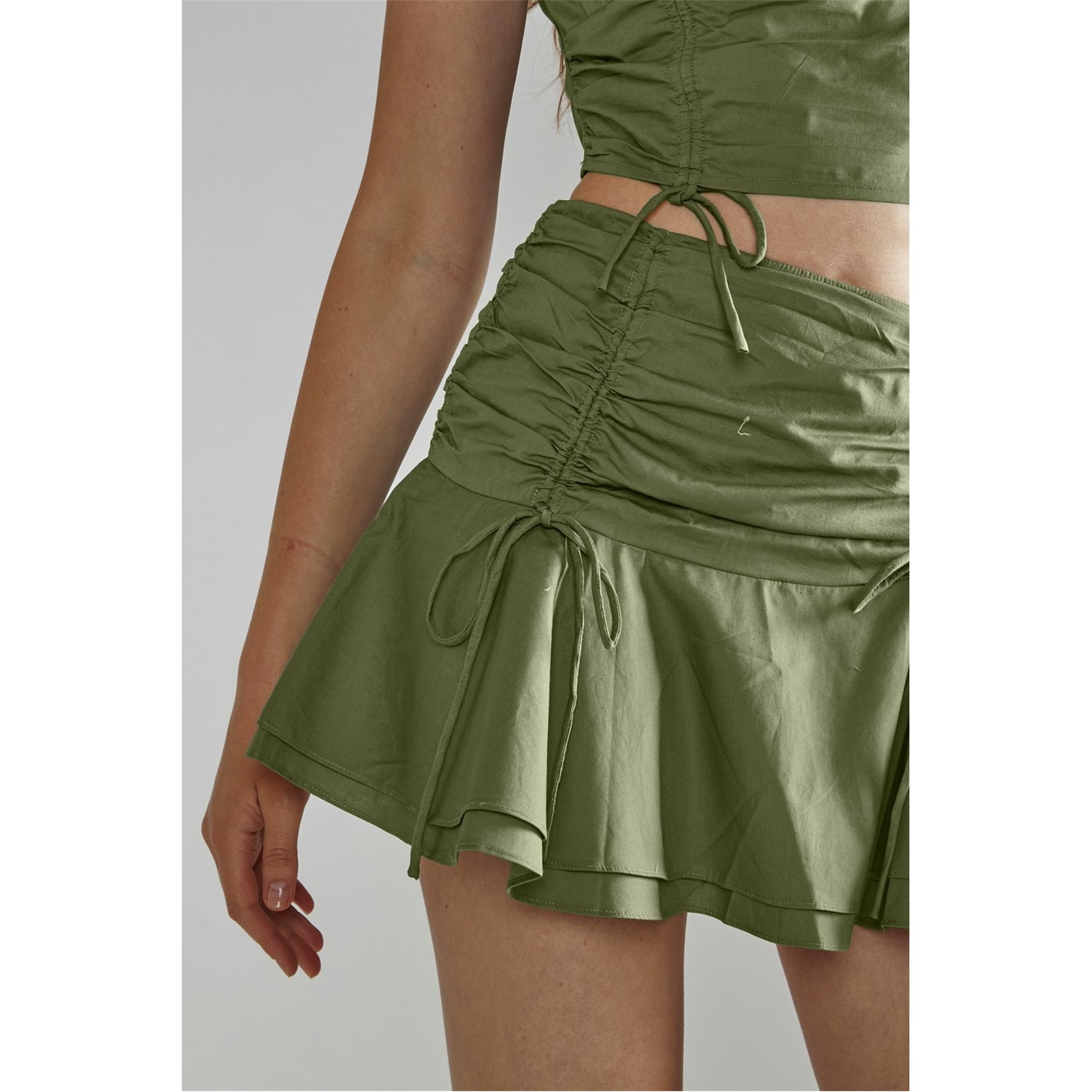 Narrated Khaki Tutu Mini -Skirt - 4