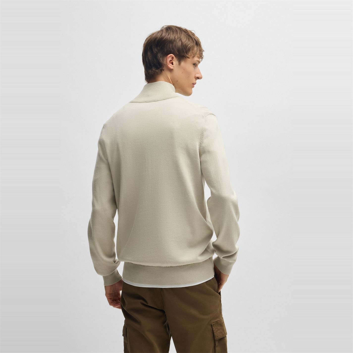 Boss Men's HBO Kanobix quarter Zipped Sweater - 3