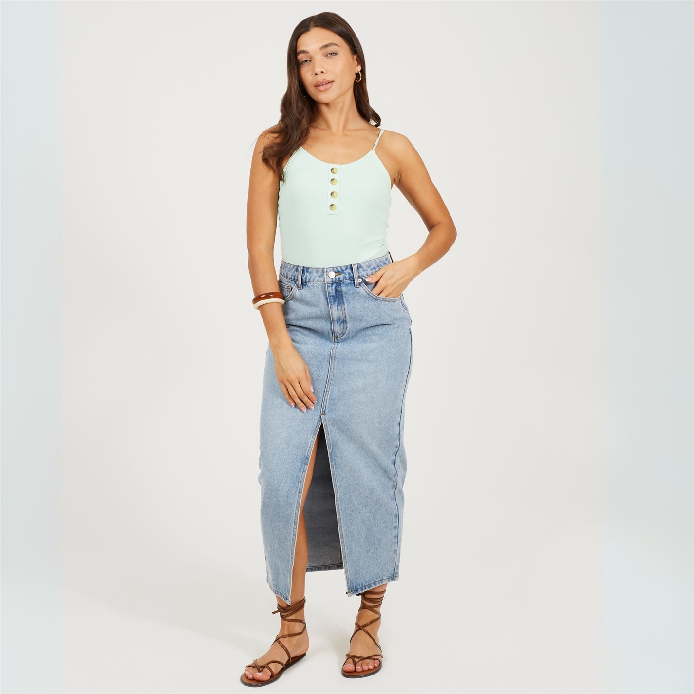 Brave Soul Strap Button Through Bodysuit - 4