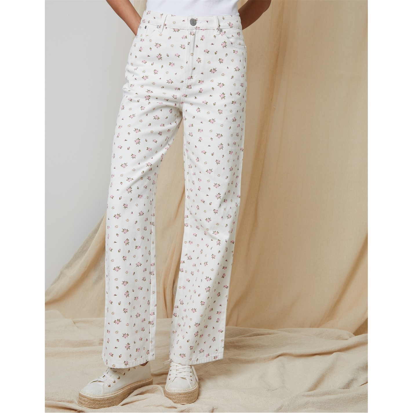 Dámske rifle Threadbare White 199990