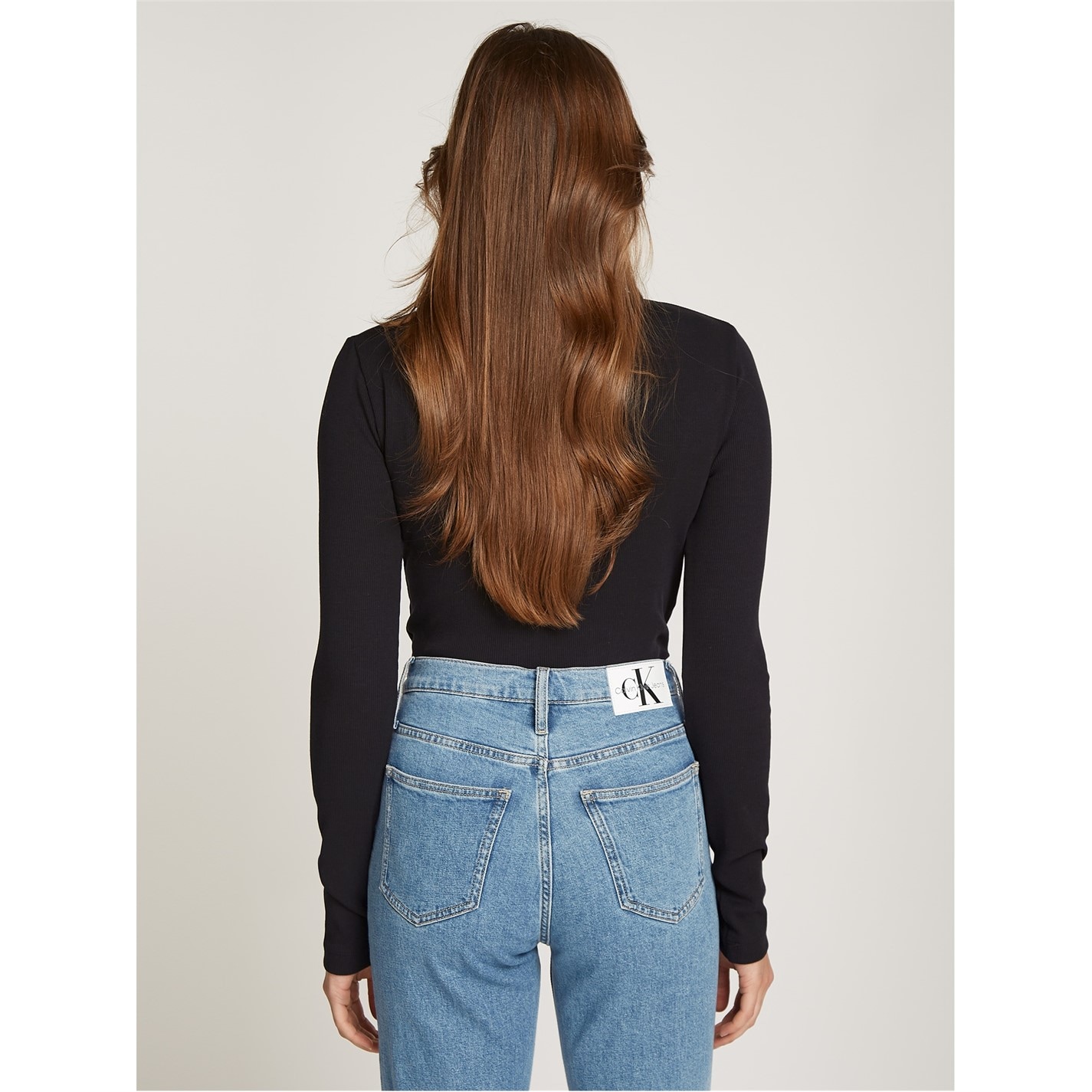 Calvin Klein Jeans WOVEN LABEL RIB POLO BODY - 2