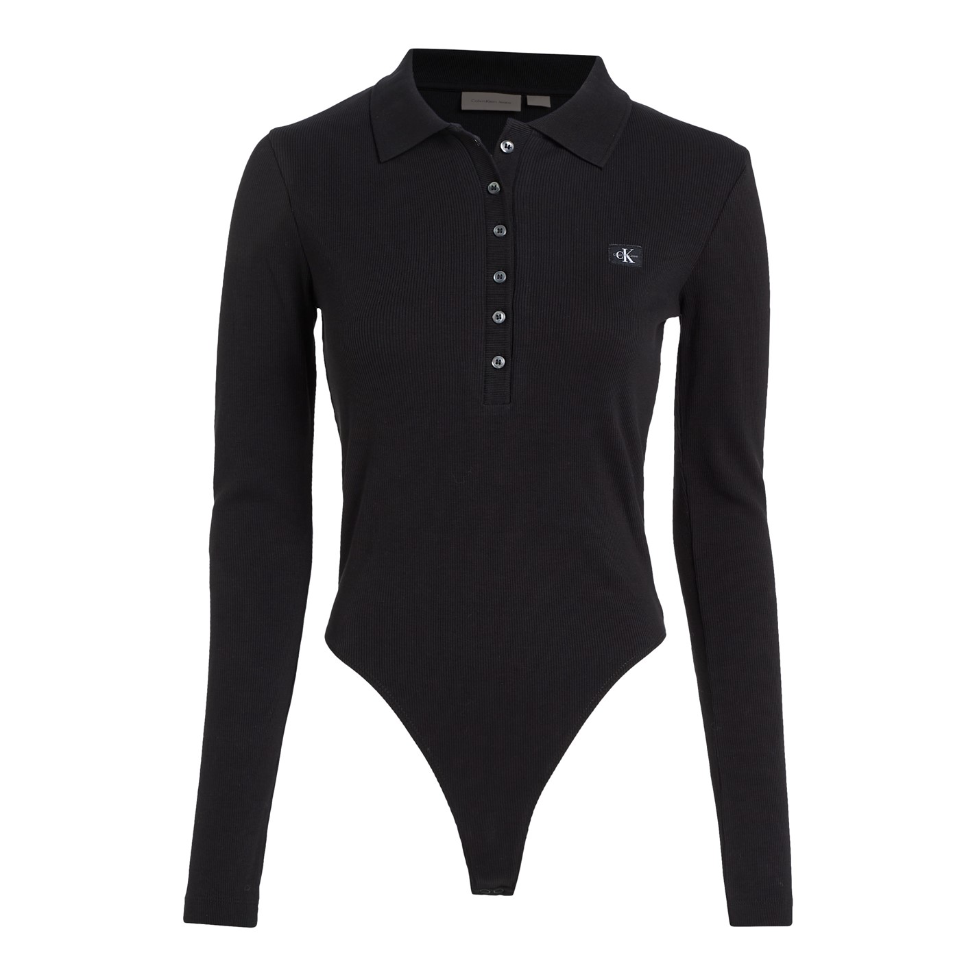 Calvin Klein Jeans WOVEN LABEL RIB POLO BODY - 4