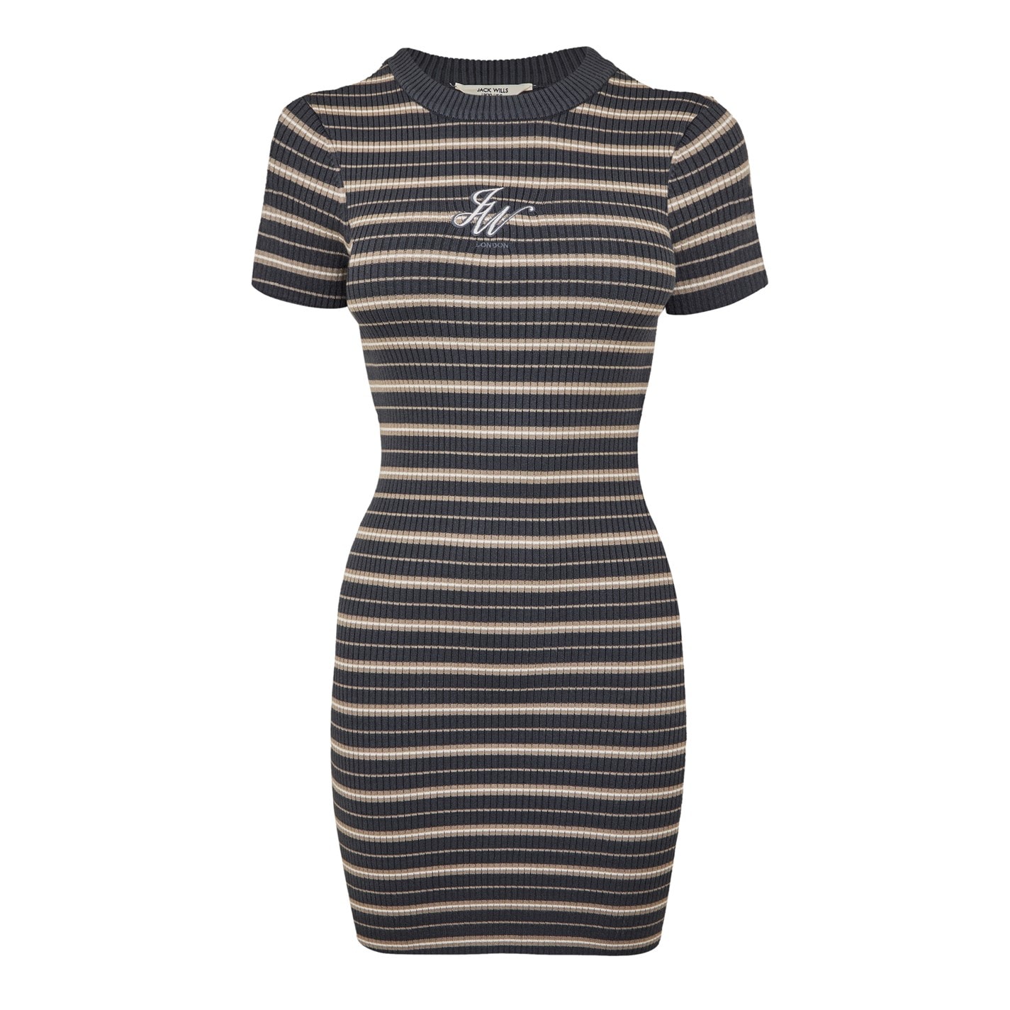 Šaty Jack Wills Carbon Stripe 8726052